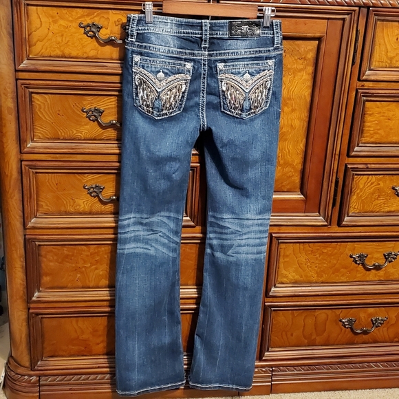 MISS ME Chloe Boot envelope pocket jeans 28 x 33 - Picture 6 of 7